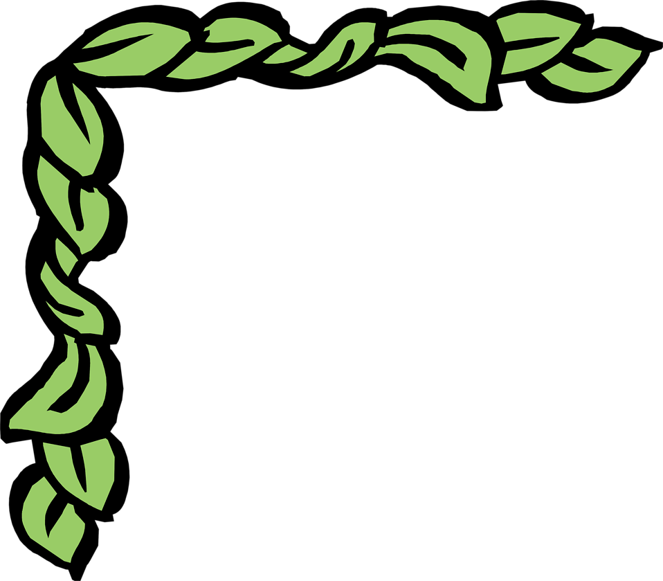 Green Leaves Border Clip Art - Free Clipart Images