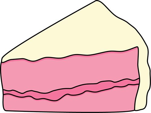 Slice Of Cake Clipart Black And White - Free ...