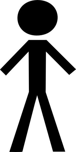 Black and white people clipart
