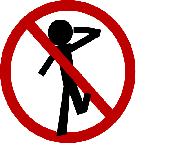 No Running Clipart