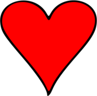 Queen of Heart Playing Card Clip Art Download 1,000 clip arts ...