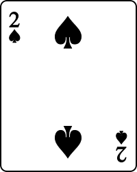 Image:Playing card spade 2.svg - from the Schools Wikipedia