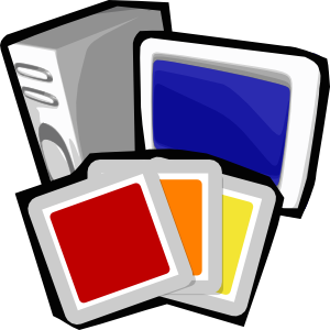 Desktop Lcd Monitor Tower Computer clip art Free Vector