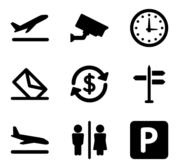 Airplane Icons - 980 free vector icons