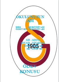 GalatasaraylÄ± Ã?dev KapaklarÄ± | OdevDiyari.Com