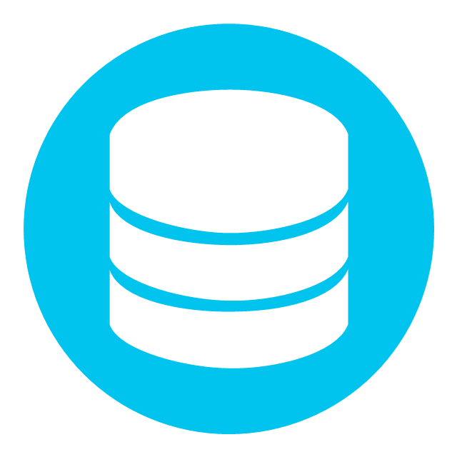 Cloud round icons - Vector stencils library