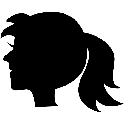 Ponytail Clip Art, Vector Images &amp; Illustrations