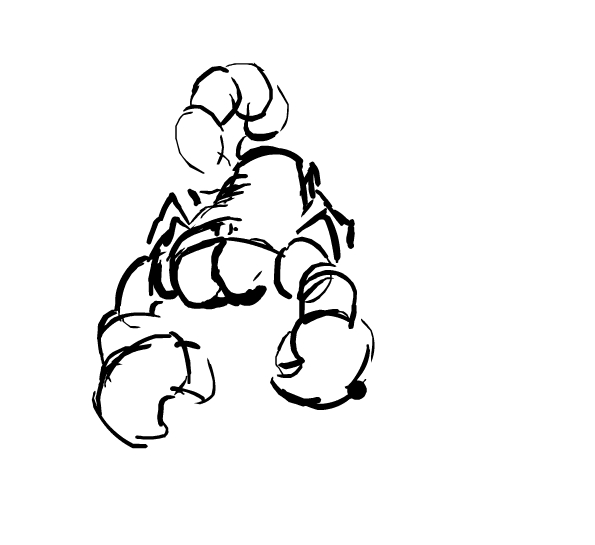 scorpion drawing