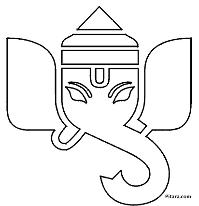 Lord Ganesha Coloring Pages for kids | Pitara Kids Network
