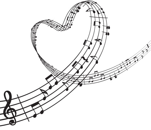 Heart Music Notes Clipart