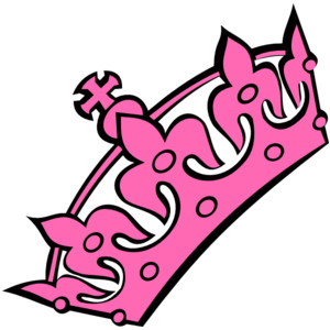 Pink crown clip art