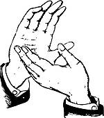 Clapping Cat Clipart
