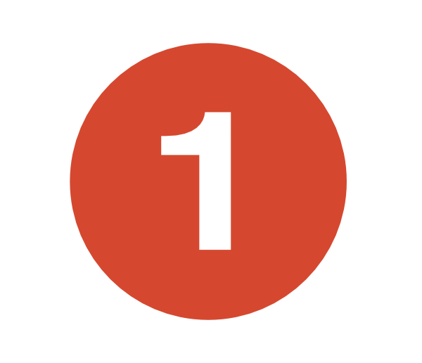 Red number 1 clipart