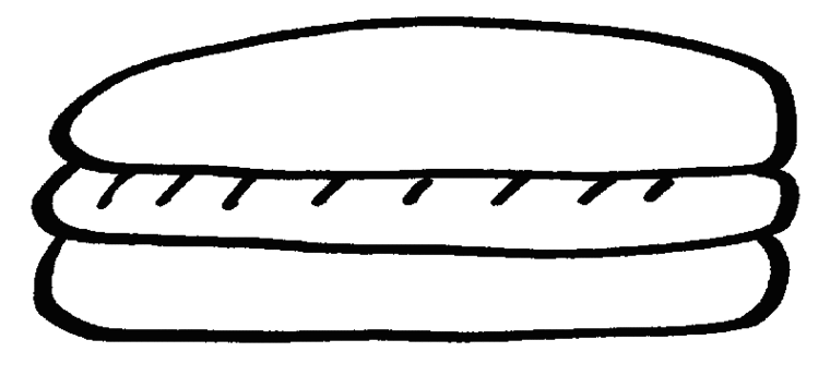 Hamburger Black And White Clipart - Free to use Clip Art Resource
