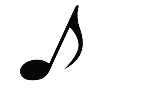 Music note silhouette vector – Silhouettes Vector