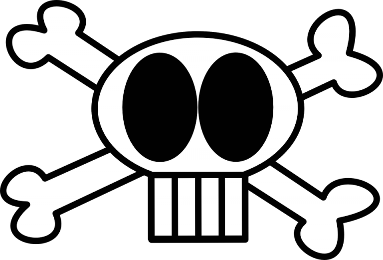 32617-skull funny crossbones death danger death's skull dangerous ...