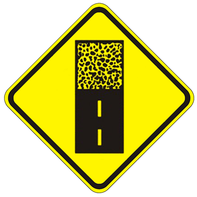 Warning Signs: Trucks and Changing Roads