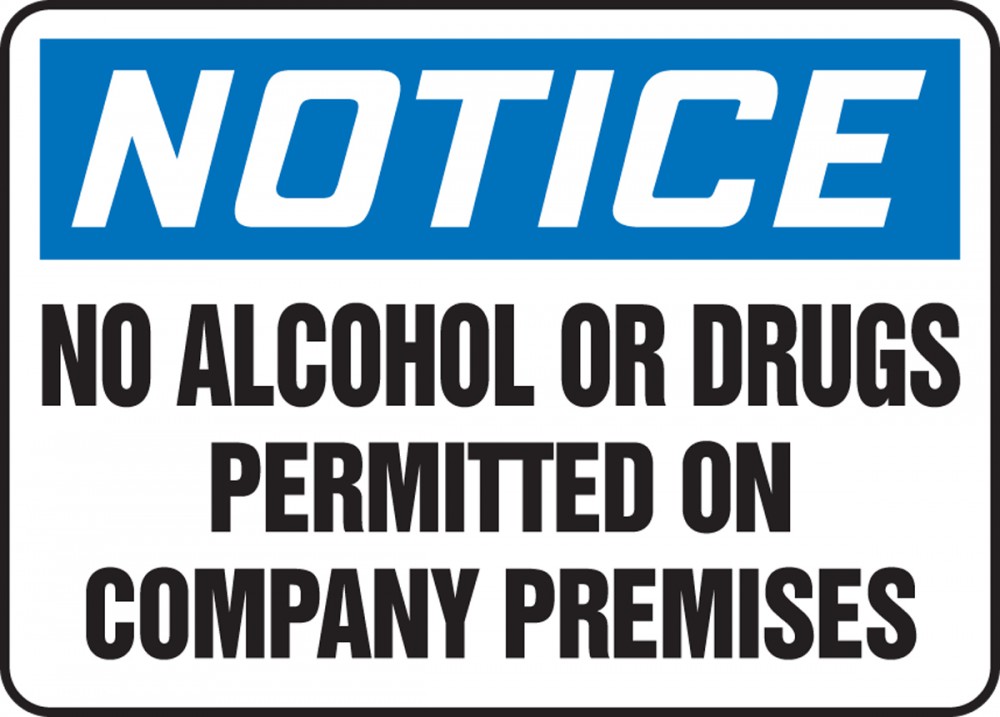 No Drugs Signs - Accuform