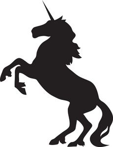 Gold unicorn head clipart