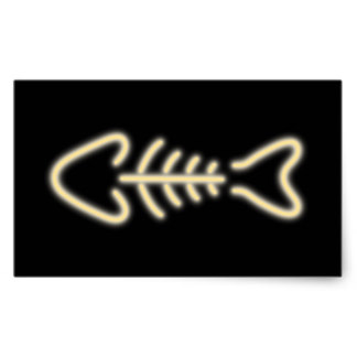 Bone Fish Stickers | Zazzle