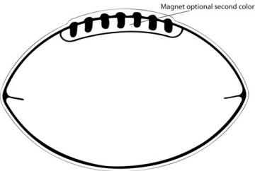 Best Football Outline #8600 - Clipartion.com