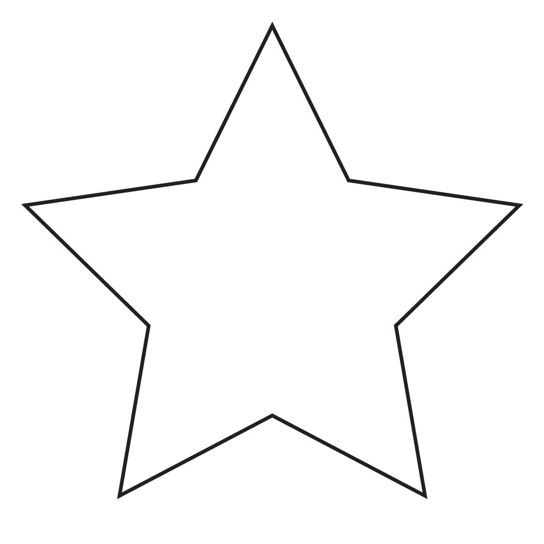 Blank Star Clipart