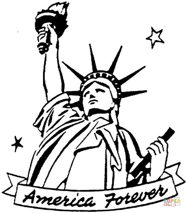 The Statue Of Liberty coloring page | Free Printable Coloring Pages