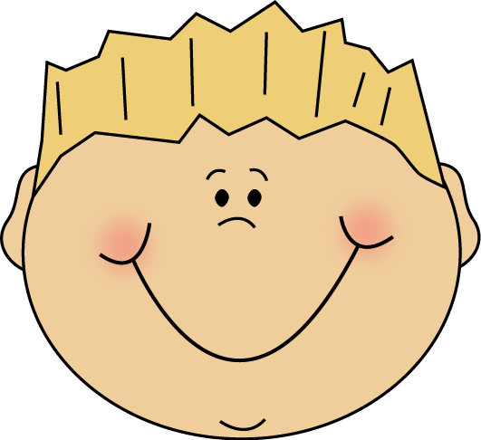 Happy cartoon faces clip art