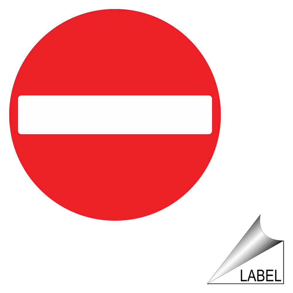 Do Not Move Symbol Label LABEL-CIRCLE-03-c Enter / Exit