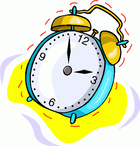 Free animated alarm clock clipart