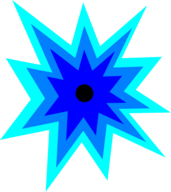 explosion cartoon - vector Clip Art