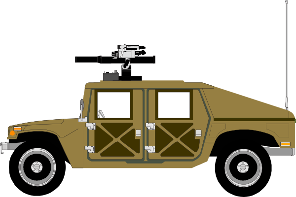 Humvee Sand Colours Clip Art - vector clip art online ...