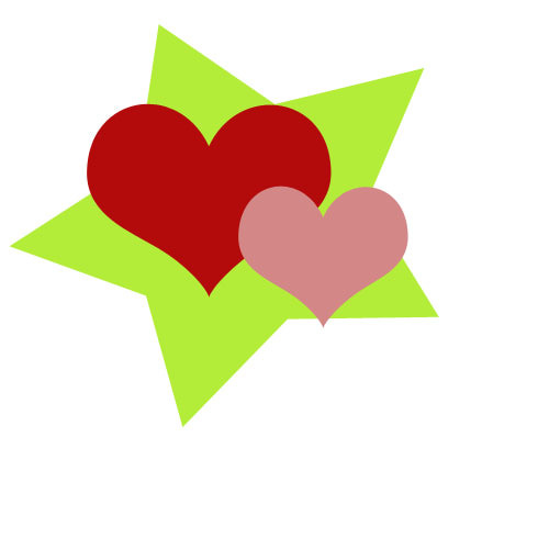 Hearts and stars clipart
