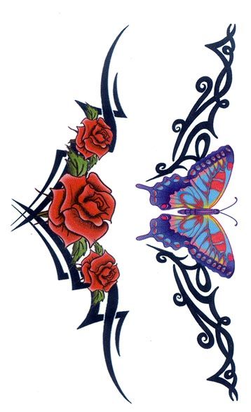 Tribal Rose Tattoos | Rose Tattoos ...