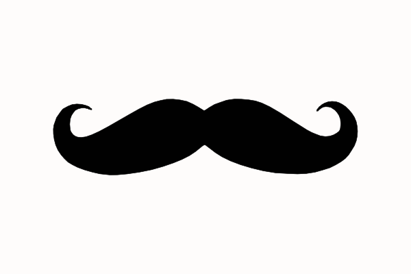 French mustache clipart