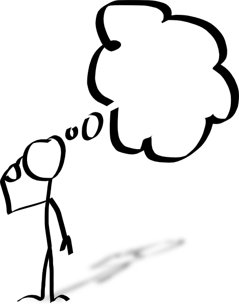 Person thinking clipart cartoon