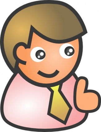 Business Man Smiling clip art vector, free vector images