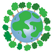 Planet Earth Drawings Posters for Sale