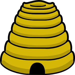 Bee Hive clip art Free Vector