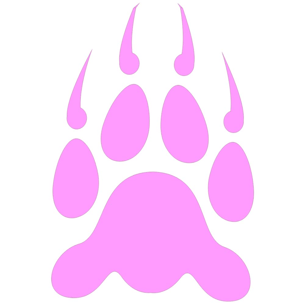 Bear Paw Print Decal Decals for Car Window Laptop Sticker Z AB ...