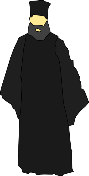Eastern Church Catholic Monk clip art - vector clip art online ...