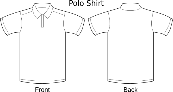 Polo Shirt Art 1 clip art - vector clip art online, royalty free ...
