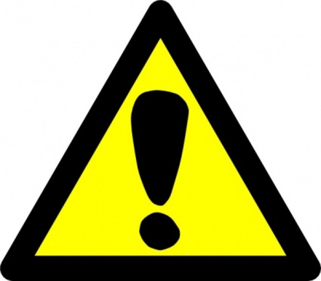 triangle sign with exclamation symbol | Download free Vector