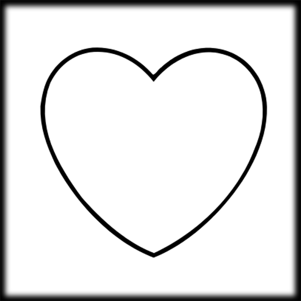 heart clipart black