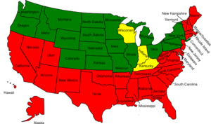 United States Map With States clip art - vector clip art online ...
