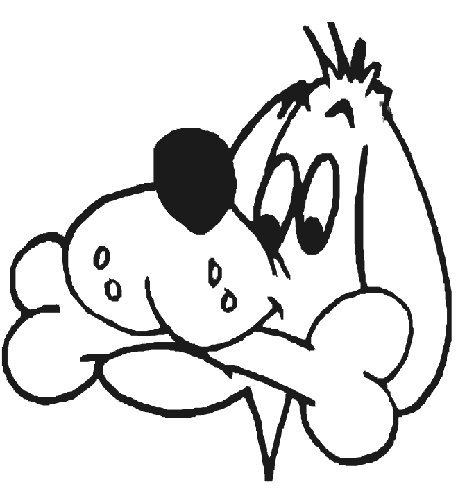 Dog Face Coloring Page | kids world