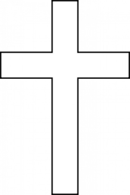 Plain white cross vector | Download free Vector