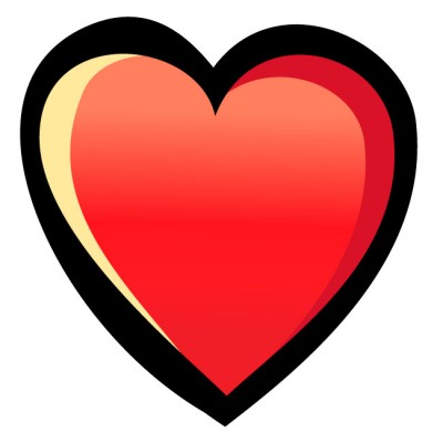 Sweet Treat Big Red Heart Wall Decal by Kowalla