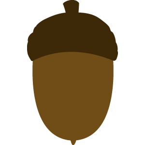Silhouette Design Store - View Design #13516: acorn
