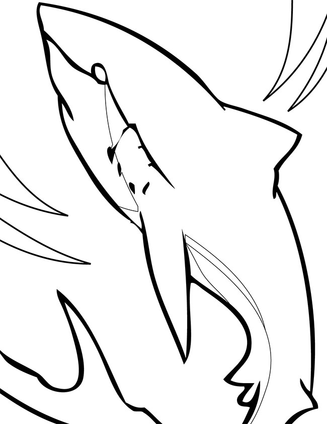 55+ Shark Shape Templates, Crafts & Colouring Pages | Free ...